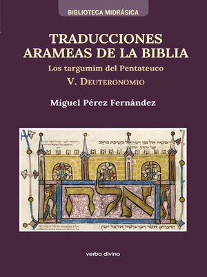 cover image of Traducciones arameas de la Biblia--V